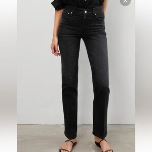 BEST SELLER: AYR Women's Black Straight Leg Jeans